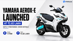 Yamaha Aerox-E Launched At Rs 2.81 Lakh, Gets 117km Range: Check Details